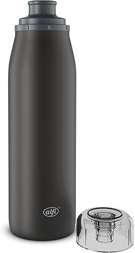 alfi ISO BOTTLE Bouteille isotherme, 500 ml, en acier inoxydable, bouchon à vis absolument étanche, garde au chaud pendant 12 heures, au froid pendant 24 heures, pour boissons gazeuses, sans BPA - Nail Gallerys