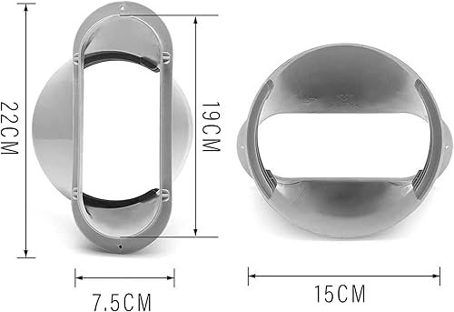 TOPJOWGA Climatiseur Adaptateur de Tuyau, 15cm Fenêtre Adaptateur, Adaptateur de Fenêtre pour Climatiseur, Connecteur de Tuyau, Universel Fenêtre Adaptateur - Nail Gallerys