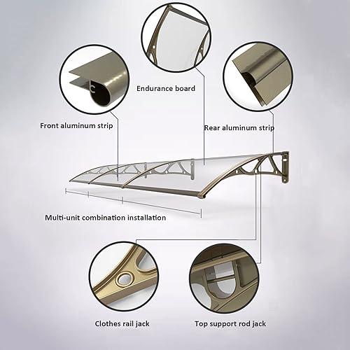 Couvercle de Climatiseur en Alliage D'aluminium Housse de Pluie AC,Couvercle de Protection de L'unité De Condensation Extérieure,Housse de Protection AC Résistante Aux Intempéries,Patio Auvents Plui - Nail Gallerys