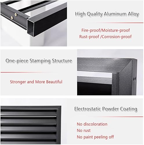 Couverture De Climatiseur En Aluminium Couvercle Extérieur Caché Résistant Aux Intempéries Écran Décoratif Barrière D'intimité Persiennes ​Grille De Climatisation Couvercle (Color : White, Size : 11 - Nail Gallerys