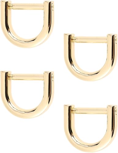 Healifty 4pcs d anneaux pour le remplacement de la sangle d'épaule de sac à main de sac à main d'ajustement de métier en alliage de zinc (doré) - Nail Gallerys