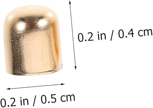 jojofuny 100 Pièces Accessoires De Boucle D'oreille Embout à Sertir Perle De Fin Gland Perles D'extrémité Du Cordon Résultats Extrémités à Sertir Procédures Perlé Bout En Cuir Métal - Nail Gallerys