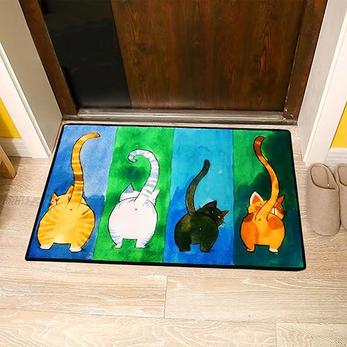 Tapis De Porte Pour Chat 1 Pièce, Tapis De Porte Extérieur, Tapis De Porte Drôle, Tapis D'Entrée, Tapis De Porte Pour Chat D'Intérieur - Nail Gallerys