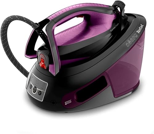 Tefal SV8152 EXPRESS VISION, éclairage LED, pression puissante de 6,9 bars, effet pressing de vapeur : 480 g/min, technologie Smart Temp, collecteur de calcaire amovible, mode Eco, réservoir d'eau de - Nail Gallerys