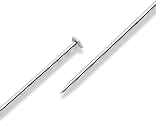 Prym Straight pins Mild Steel Silver col 0.75 x 26 mm - Nail Gallerys