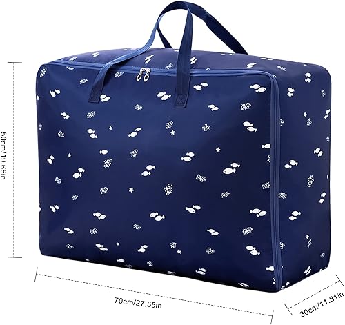 2 Pièces 105L Sac Rangement Vetement, Grand Housse de Rangement, étanche Sac de Rangement sous Lit pour Couette Oreillers Jouets Vestes Literie - Nail Gallerys