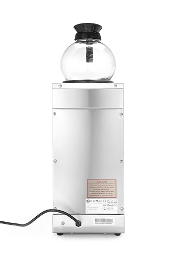 HENDI Cafetière filtre, électrique, café moulu pour filtre, incl. 100 filtres à café en papier et 2 verseuses en verre de 1,8L, machine à café filtre, 230V, 1400W, 383x220x(H) 465mm, acier inoxydable - Nail Gallerys