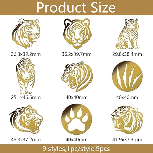 OLYCRAFT 9 autocollant Métallique Motif Serpent de 4x4cm Autocollants Métalliques Dorés Autocollants Photo Auto Adhésifs Autocollants Dorés Auto Adhésifs Autocollants de Décoration - Nail Gallerys