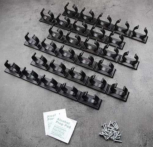 Kamoro Étagère à épices sans percer de clips - Organisateur d'épices à coller - 6 bandes pour 30 épices (Noir) - Nail Gallerys