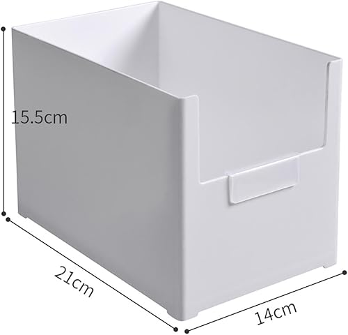 HAOHIZE Paniers de rangement empilables en plastique, bac de rangement avant ouvert en plastique, conception de tiroir, bacs de rangement empilables multifonctionnels, boîte de rangement - Nail Gallerys