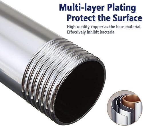 Bras d'extension de pommeau de douche en acier inoxydable 304 - Taille générale G1/2' - Nail Gallerys