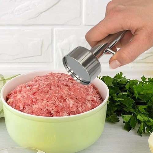 Xiaoxin Cuillère à Falafel, GranCuillère à Falafel en Acier Inoxydable, Cuisson Falafel sans Danger pour Les Aliments et Non Collant pour Usage Ménager Cuisine, 4.1cm - Nail Gallerys