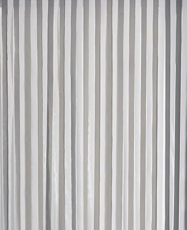 Rideau de Porte Lanières Plastiques Grande qualité Largeur 90 cm x Longueur 220 cm (Blanc et Gris) - Nail Gallerys