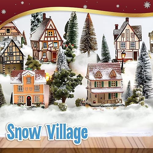 Rouleau de couverture de neige artificielle pour village de Noël, décoration d'arbre de Noël, chemin de table de fête enneigée - Toile de fond épaisse et moelleuse (Chaque rouleau 80 CM x 240 CM) - Nail Gallerys