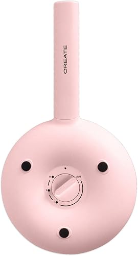 CREATE/CREPE MAKER/Crêpière électrique Rose/Plaque antidérapante, Ø21cm, 600W - Nail Gallerys