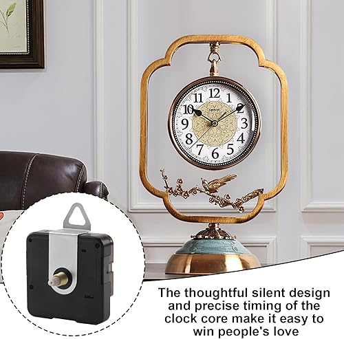 Mouvement Mécanisme horloge murale 2 pièces, mouvement silencieux à quartz avec 5 aiguilles d'horloge, pour pièces de réparation d'horloge murale de remplacement (13 mm) - Nail Gallerys