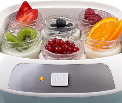 SUNTEC Yaourtière YOG-8571 easy [Pour des yaourts faits maison sans additifs, 6 pots de 170 ml, fermentation lente à 35-45°C, max. 20 W] - Nail Gallerys