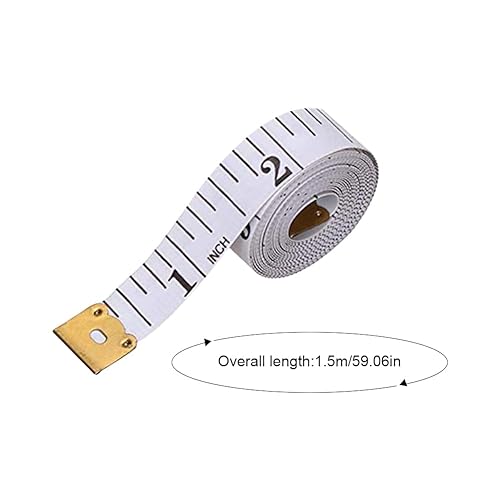 Lot de 8 mètre ruban à mesurer pour le corps - Ruban à mesurer rétractable pour la couture - Ruban à mesurer souple - 150 cm - Couleur : aléatoire - Nail Gallerys