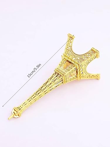 JXGZHNYL Golden Paris Tour Eiffel Modèle Créatif Décoration Fenêtre Artisanat Métal Artisanat Maison Européenne 15 cm - Nail Gallerys