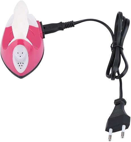 TKSE Enfants Enfants Mini DIY Fer Électrique Mini Fer Électrique DIY Artisanat Fabrication À La Main Fers De Voyage Électriques pour La Couture De Vêtements - Rouge 108 * 63 * 66MM EU Plug 220V - Nail Gallerys