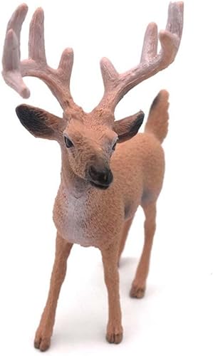 SUPVOX 6Pcs White-Tailed Deer Figurines Ornaments Animal Figurines Collection Toy for Home Office Decoration - Nail Gallerys