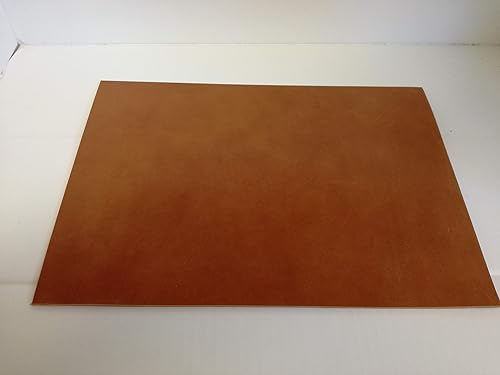Gerberei Schachenmayr Cuir de Vachette de 24 x 34 cm, Couleur Cognac, Cuir épais, Cuir synthétique, végétal/végétal, Cuir de Vachette avec env. Épaisseur 3,2-3,5 mm et Impression cicatrisante - Nail Gallerys