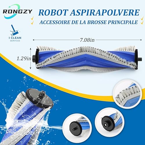17PCS Kit D'accessoires pour Ecovacs Deebot N20/N20 Plus/N20 Pro Plus Aspirateur Robot avec 1 Brosses Principales, 5 Brosses Latérales, 5 Chiffon de Vadrouille, 5 Filtres, 1 Brosse de Nettoyage - Nail Gallerys