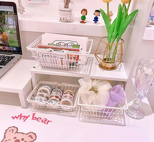 Lot de 2 petits paniers à provisions en métal avec poignée pour enfants - Nail Gallerys