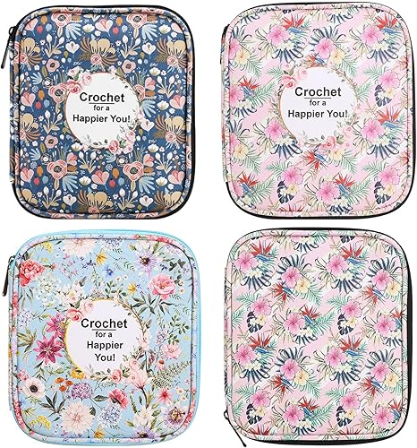 Étui À Crochet Vide Rangement Portable À Fermeture Éclair Avec Poche Fentes Pour Support Crochet Étui À Crochet D'organisation Au Crochet Rangement Au À - Nail Gallerys