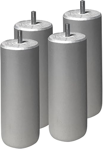AltoBuy ELEA - Jeu de 4 Pieds 20 cm Naturel pour sommier tapissier - Nail Gallerys