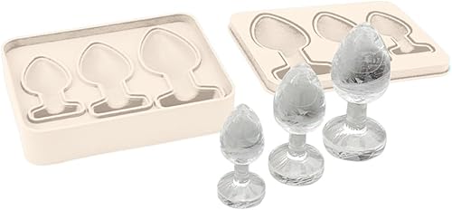 KOBONA Moule en silicone en forme de plug anal réutilisable pour farces, moules à glaçons, plateau amusant, moules à glaçons pour bricolage, gâteau, chocolat, bonbons - Nail Gallerys
