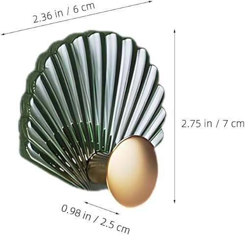 Lot de 4 muraux en forme de coquillage - muraux robustes pour serviettes - de suspension pour chambre d'enfant - palstiques adhésifs pour la maison - Nail Gallerys