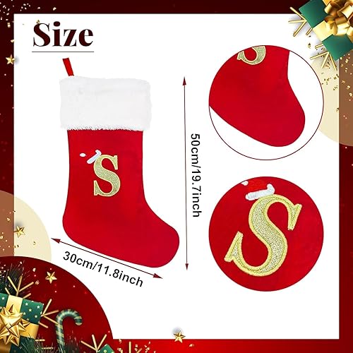 Topvelst Chaussette de Noël personnalisée Prenom Nom Lot de 1 Bas de Noël Personnalisable a Chaussettes de Cheminée à Suspendre Xmas Décorations de Bas Cadeau Sac de Bonbons (1PCS) - Nail Gallerys