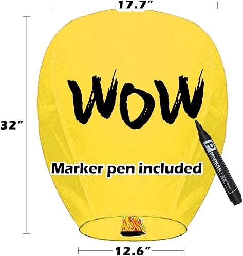 10 pièces Lanterne Volante 100% biodégradable Papier, Multicolore lampion Chinoise Volant, idéal pour Vos événements Mariage fêtes Nouvel an - Nail Gallerys