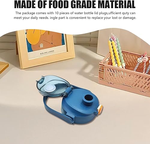 Lot de 10 bouchons ronds anti-fuite pour bouteille d'eau (28 x 9 mm) - Œillets de protection pour bouteille sport, gourde et gym - Nail Gallerys