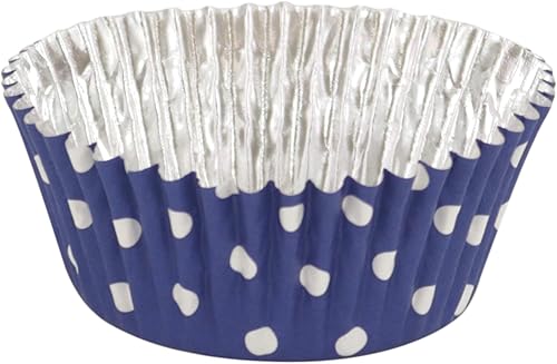 Étuis à cupcakes PME à pois rouges, doublés d'aluminium, Pk/30 - Nail Gallerys