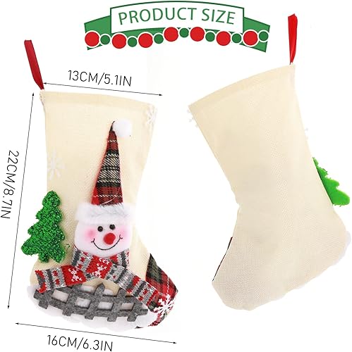 WLLHYF Lot de 3 Grands Bas de Noël Bas de Noël à remplir et à Suspendre pour Enfants Grandes Chaussettes de Noël pour cheminée Décoration de l'arbre de la fête de Noël pour la Famille - Nail Gallerys