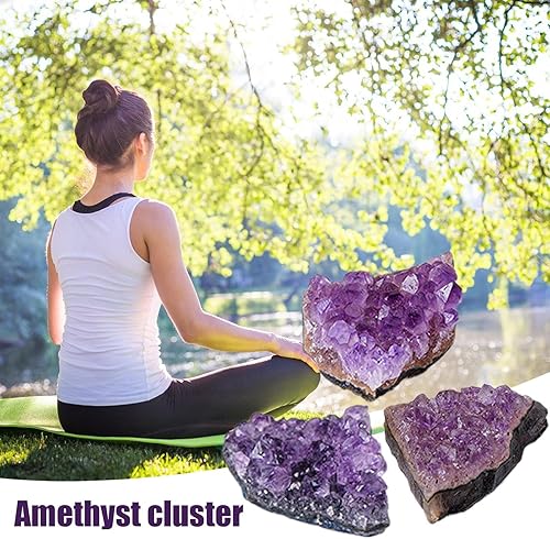 Générique Amethyst Crystal, Gemstones Stone, Raw Natural Decor, Collectible Figurines, Uniques Amethyst Stones for Tabletop Display, Elegant Home Decoration Piece, 20-30grams - Nail Gallerys