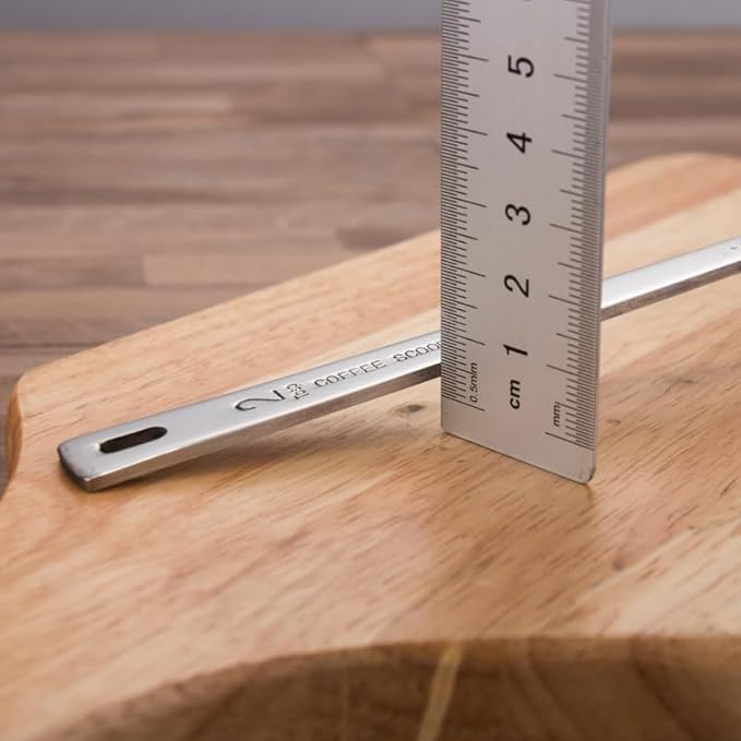 Lot de 2 cuillères à café - 15 ml - 30 ml - En acier inoxydable - Long manche - Pour café moulu, thé, sucre, lait en poudre - Nail Gallerys