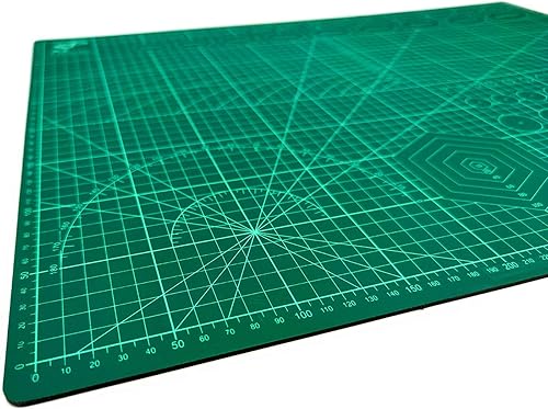 QILZO® Planche à découper A2 double face 3 couches pour couture et travaux manuels Base de coupe pour patchwork Cutting Mat Vert 60 x 45 cm - Nail Gallerys