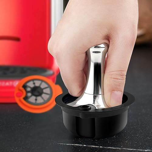 Tamper à café pour dosettes réutilisables Tassimo, tampon à expresso pour dosettes de café rechargeables Tassimo, acier inoxydable 304 de qualité alimentaire - Nail Gallerys