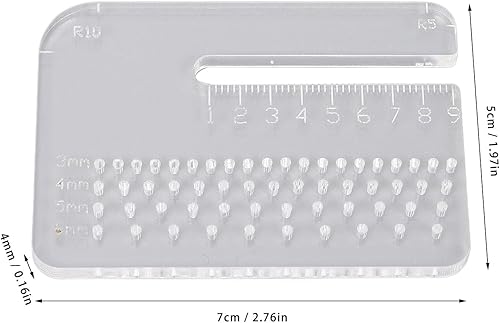 Coux de couture plaque d'aide à pointes multipolute de 4 mm d'épaulement en cuir en cuir en acrylique de 4 mm d'épaisseur - Nail Gallerys
