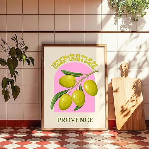 SALVADERO Affiche colorée de haute qualité, décoration intérieure pour cuisine et salon (AMALFI, 30x40 cm) - Nail Gallerys