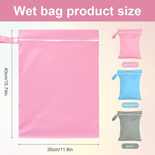 Jortmrd 3 Pièces Sac Linge Sale Voyage 40 x 30 cm Sac à Linge Sale Impermeable avec Fermeture Éclair Sac de Rangement pour Maillots de Bain, Voyage Sport, Gym - Nail Gallerys