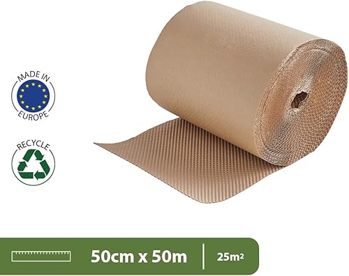 Pack and Move - Papier kraft - 0,5 x 50 m - Déménagement, expédition et protection - Papier kraft de qualité - Nail Gallerys