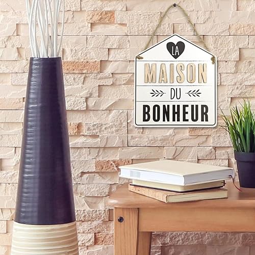 STC Plaque deco maison la maison du bonheur - Nail Gallerys