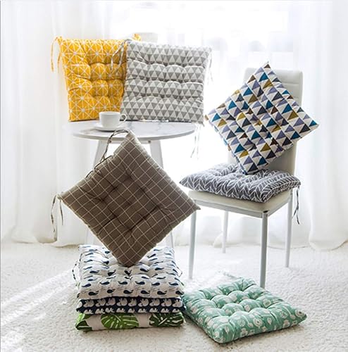 Lot de 2 coussins de chaise avec attaches pour salle à manger, jardin, cuisine - Nail Gallerys