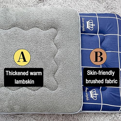 Matelas futon japonais portable et confortable - Matelas pliable pour dortoirs d'étudiants et pour le sommeil d'invités - Lit enroulable - Gris (68,6 x 170,4 x 5,1 cm) - Nail Gallerys