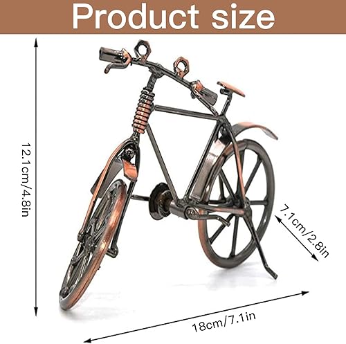 Xrten Modèle décoratif de vélo en fer, cadeau de vélo en métal vintage, vélo en fer forgé, artisanat d'art, décoration d'art en métal pour la maison, le bureau - Nail Gallerys