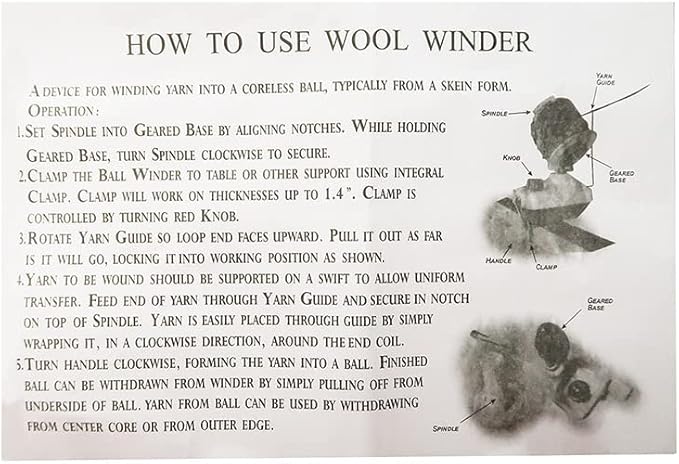 PIQIUQIU Bobine de fil, enrouleur de boules, pince à enrouler de table, boucle portative manuelle pour enrouleur, accessoires de couture, usage domestique, support de remontage manuel - Nail Gallerys